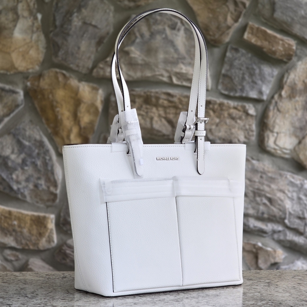 Michael Kors Jet Set Medium White Tote